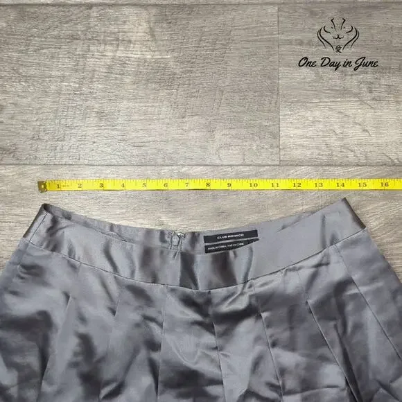 Club Monaco Silk Blend A Line Skirt Size 6